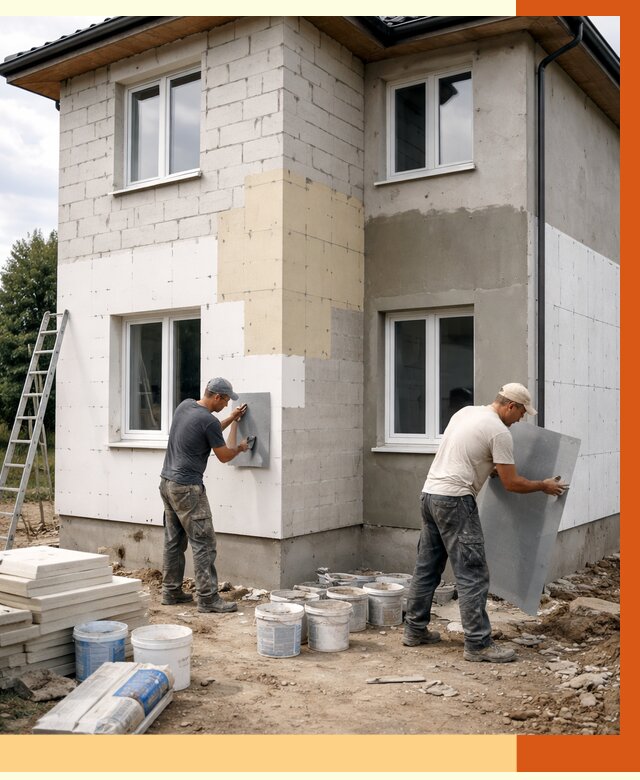 Утепление дома из газобетона в Изобильном от 4363 руб./м² — заказать у ТепломастерЗбл